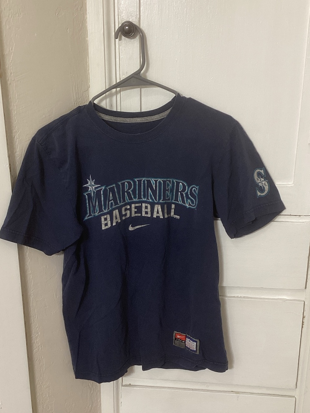 Nike Navy Blue Seattle Mariners Baseball Tee for Kids
